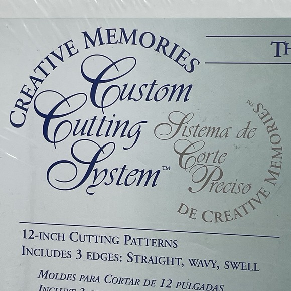 Creative Memories Custom Cutting System 12" 3 Edges Straight‎ Wavy Swell NIB NOS - Picture 2 of 6
